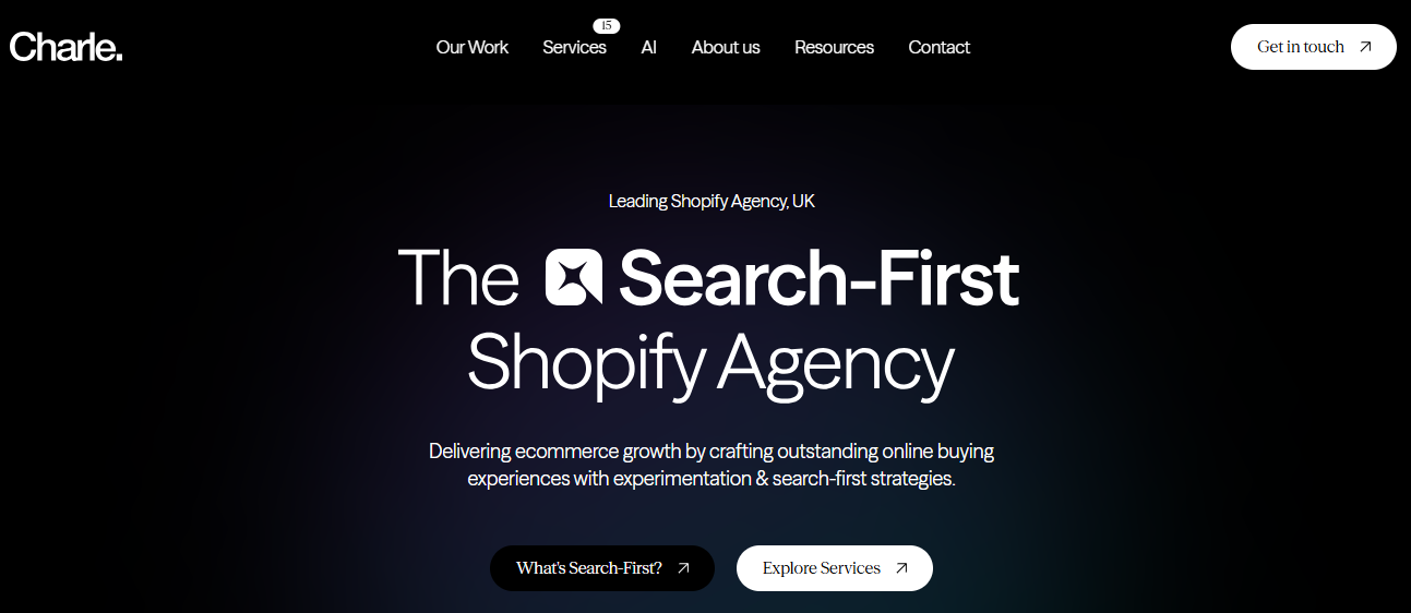 The Charle Agency homepage