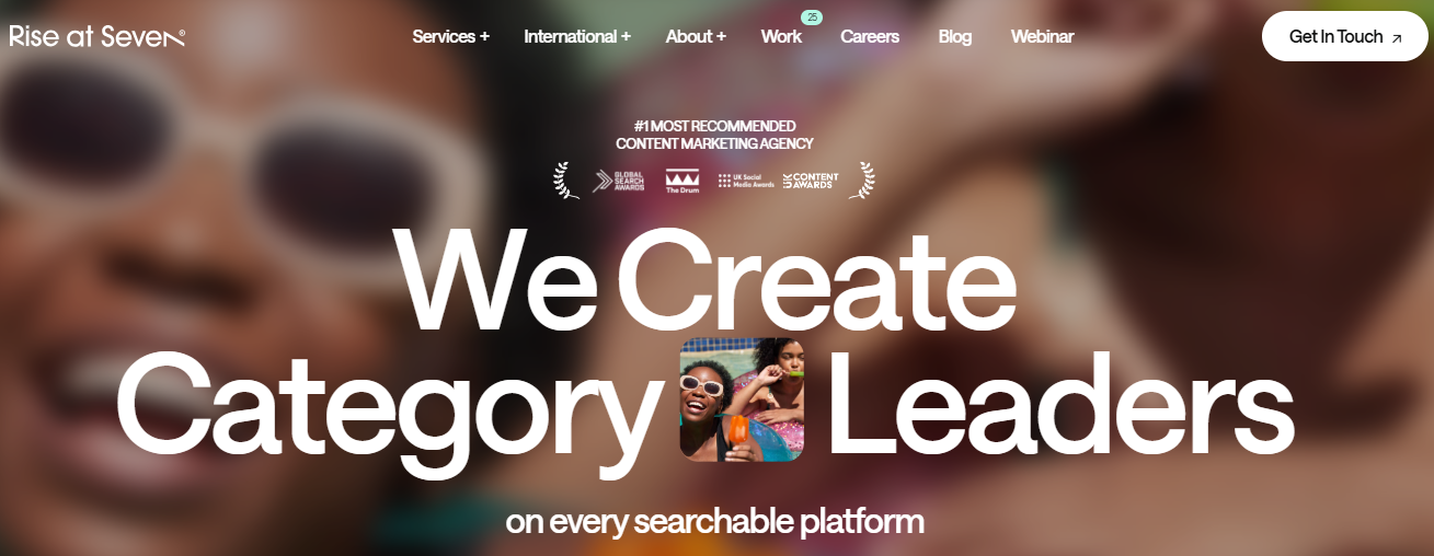 The Rise at Seven homepage