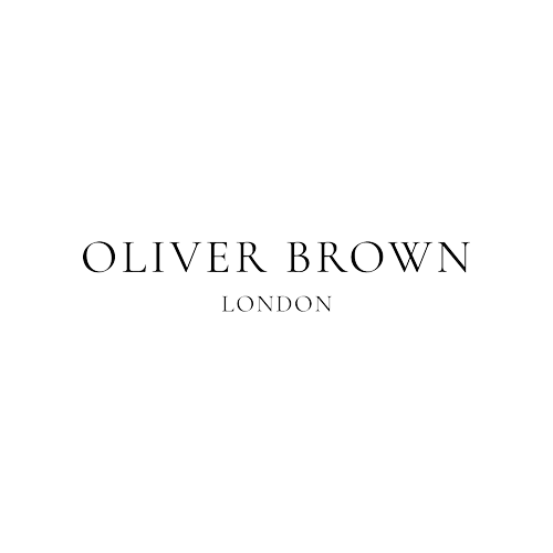 Oliver Brown London wordmark in a black serif typeface.