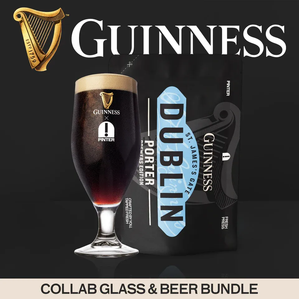 Product image — Guinness Dublin Porter with Guinness collaboration glass