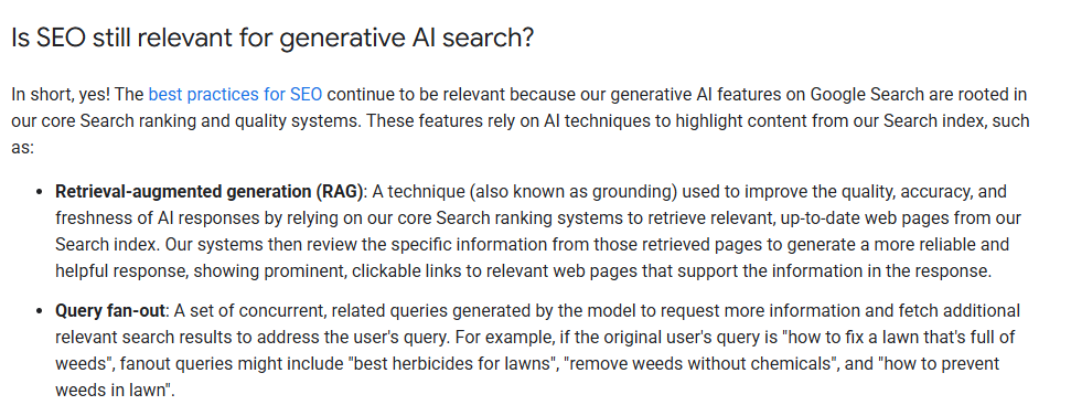 SEO is still relevant for AI search