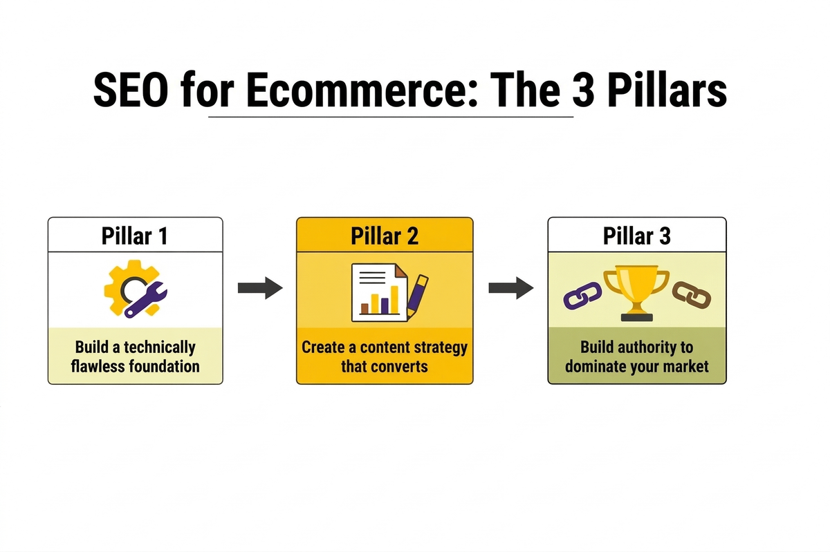 3 pillars of SEO for ecommerce
